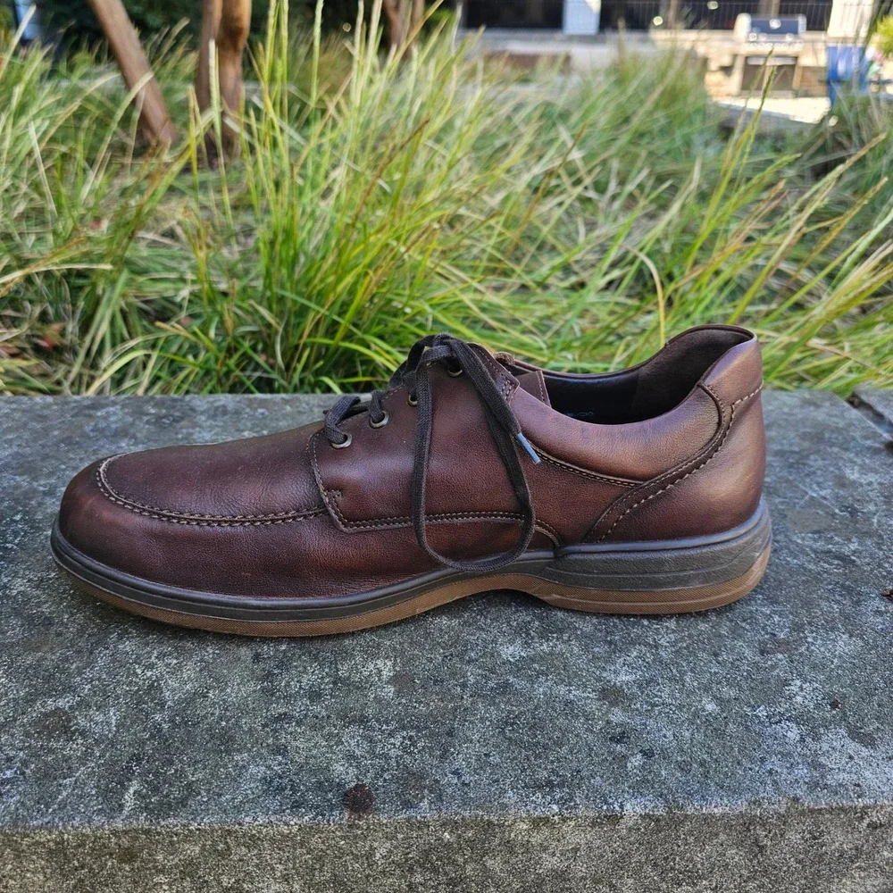 Mephisto Douk Brown Leather Loafer Casual Orthopedic Lace Up‎ Shoes Men US 11B